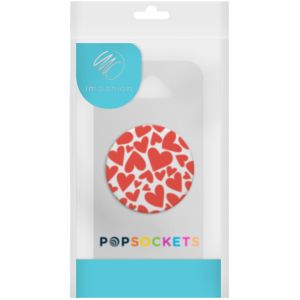 PopSockets iMoshion PopGrip - Red Hearts - White