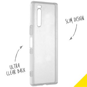 Accezz TPU Clear Cover Transparent für Sony Xperia 5