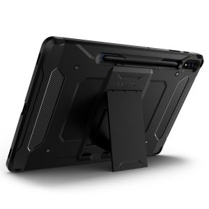 Spigen Tough Armor Pro Backcover Galaxy Tab S8 Plus / S7 Plus / S7 FE 5G - Schwarz