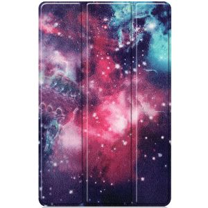 iMoshion Design Trifold Klapphülle Galaxy Tab A7 - Space Design