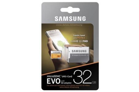 Samsung 32 GB EVO microSDHC Speicherkarte Klasse 10 + Adapter