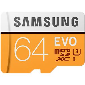 Samsung 64GB EVO microSDXC Speicherkarte Klasse 10 + Adapter