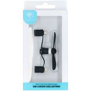 iMoshion Ventilator für Smartphones USB-C, Micro-USB & Lightning