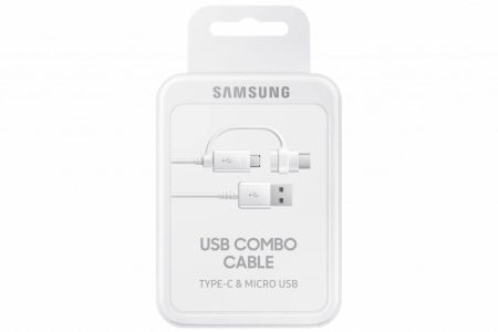 Samsung USB-C & Micro-USB auf USB-Kabel 1,5 Meter - Weiß