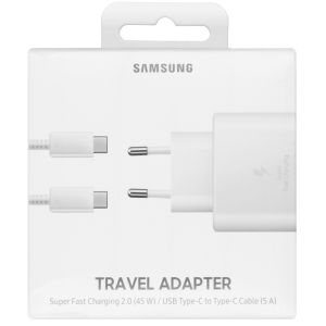 Samsung Super Fast Charging Travel Adapter + USB-C zu USB-C kabel