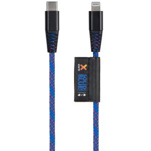 Xtorm Solid Blue Lightning auf USB-C kabel - 1 Meter