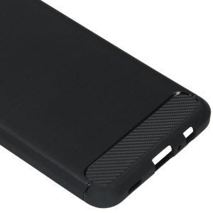 Brushed TPU Case für das Samsung Galaxy A12 - Schwarz