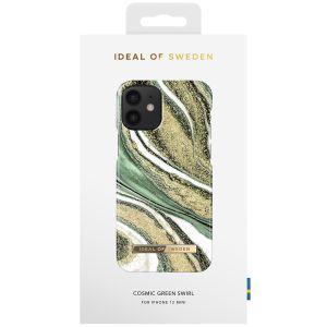 iDeal of Sweden Fashion Back Case iPhone 12 Mini - Cosmic Green Swirl