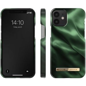iDeal of Sweden Fashion Back Case iPhone 12 Mini - Emerald Satin