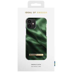iDeal of Sweden Fashion Back Case iPhone 12 Mini - Emerald Satin