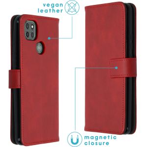 iMoshion Luxuriöse Klapphülle Motorola Moto G9 Power - Rot