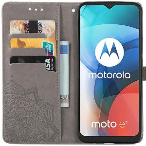 iMoshion Mandala Klapphülle Motorola Moto E7 - Grau