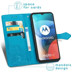 iMoshion Mandala Klapphülle Motorola Moto E7 - Türkis