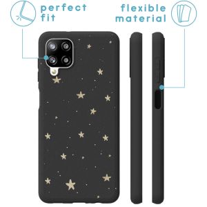 iMoshion Design Hülle für das Samsung Galaxy A12 - Sterne / Schwarz
