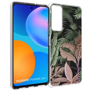 iMoshion Design Hülle Huawei P Smart (2021) - Dschungel - Grün / Rosa