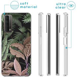 iMoshion Design Hülle Huawei P Smart (2021) - Dschungel - Grün / Rosa
