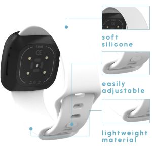 iMoshion Silikonband für das Fitbit Versa 4 / 3 / Sense (2) - Weiß