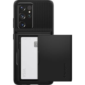 Spigen Slim Armor CS Case Schwarz für das Samsung Galaxy S21 Ultra
