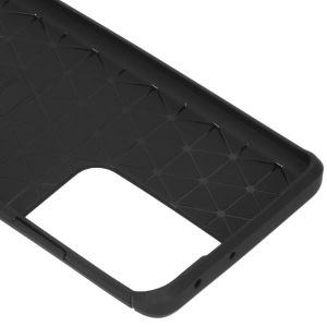 Brushed TPU Case für das Samsung Galaxy S21 Ultra - Schwarz