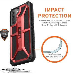 UAG Monarch Case für das Samsung Galaxy S21 - Crimson Red