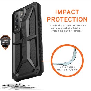 UAG Monarch Case für das Samsung Galaxy S21 - Carbon Fiber