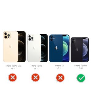 Redpepper Dot Plus Waterproof Case Schwarz für das iPhone 12 Mini