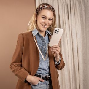 Selencia Aina ﻿Hülle aus Schlangenleder mit Band iPhone 12 Mini