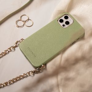 Selencia Aina ﻿Hülle aus Schlangenleder mit Band iPhone 12 Mini