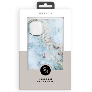 Selencia Maya Fashion Backcover iPhone Xs / X - Marble Blue