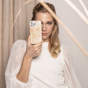 Selencia Maya Fashion Backcover iPhone 12 Mini - Marble Sand