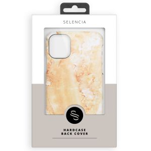 Selencia Maya Fashion Backcover iPhone 12 Mini - Marble Sand