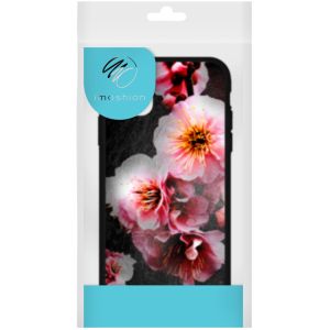 iMoshion Design Hülle Samsung Galaxy A51 - Blume - Rosa / Schwarz