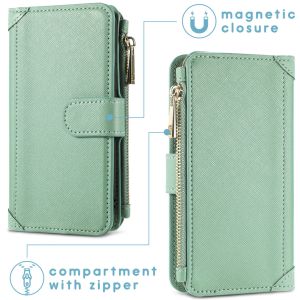 iMoshion Luxuriöse Portemonnaie-Klapphülle iPhone 12 (Pro) - Grün