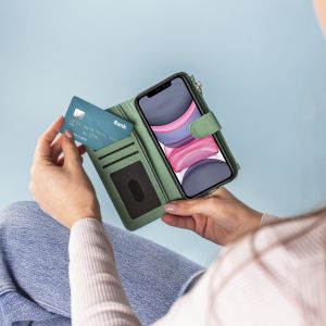 iMoshion Luxuriöse Portemonnaie-Klapphülle iPhone 12 (Pro) - Grün