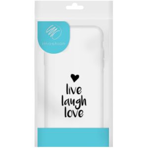 iMoshion Design Hülle Samsung Galaxy S10 - Live Laugh Love - Schwarz