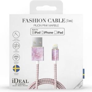 iDeal of Sweden Fashion Lightning auf USB-Kabel - 1M - Pilion Pink Marble
