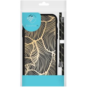 iMoshion Design Hülle mit Band für das iPhone 12 (Pro) - Golden Leaves