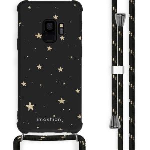 iMoshion Design Hülle mit Band für das Samsung Galaxy S9 - Stars Gold