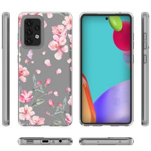iMoshion Design Hülle Samsung Galaxy A52(s) (5G/4G) - Blume - Rosa
