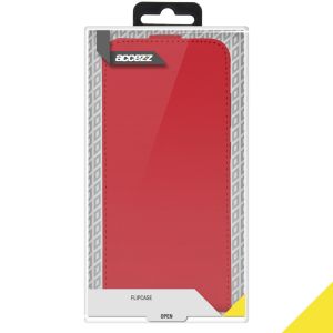 Accezz Flip Case für das Samsung Galaxy A12 - Rot