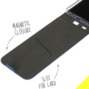 Accezz Flip Case für das Samsung Galaxy A72 - Dunkelblau