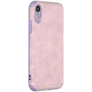 My Jewellery Croco Soft Case Back Cover iPhone Xr - Violett
