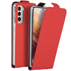 Accezz Flip Case für das Samsung Galaxy S21 - Rot