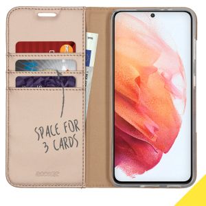 Accezz Wallet TPU Klapphülle Samsung Galaxy S21 Plus - Gold