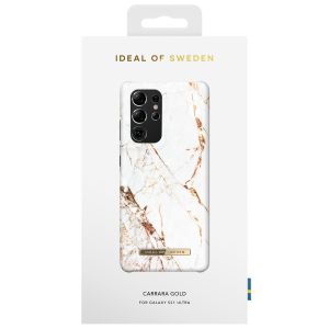 iDeal of Sweden Fashion Back Case Samsung Galaxy S21 Ultra - Carrara Gold
