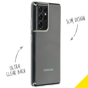 Accezz TPU Clear Cover Transparent Samsung Galaxy S21 Ultra