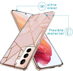 iMoshion Design Hülle für das Samsung Galaxy S21 - Pink Graphic
