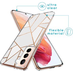 iMoshion Design Hülle für das Samsung Galaxy S21 - White Graphic