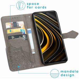 iMoshion Mandala Klapphülle Xiaomi Poco M3 - Grau
