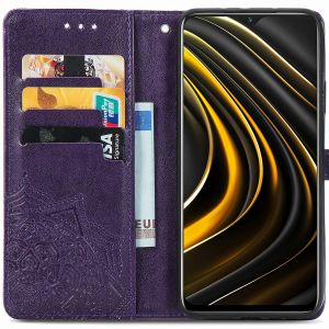 iMoshion Mandala Klapphülle Xiaomi Poco M3 - Violett